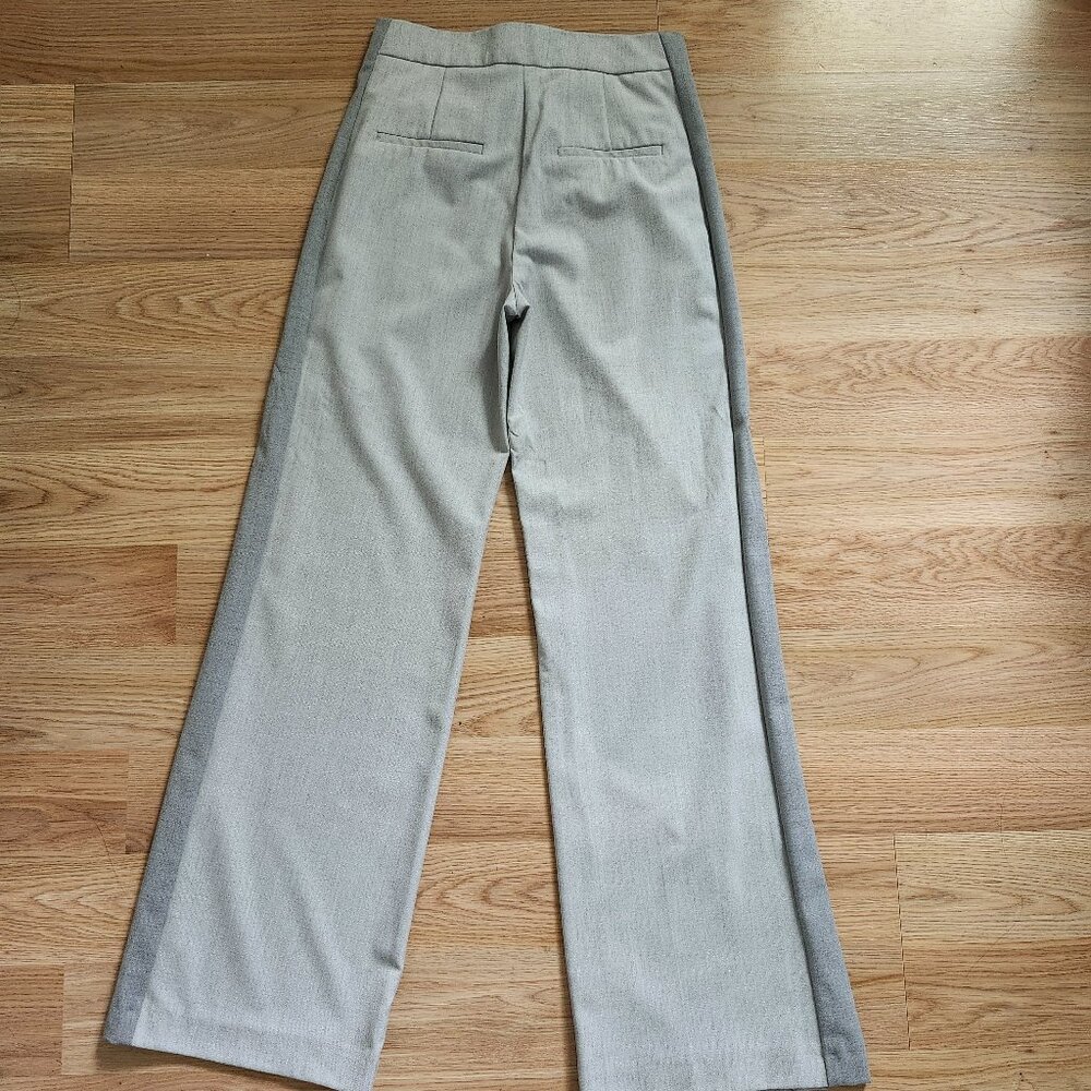 MANGO tailored contrast pants in gray - Picture 3 of 6